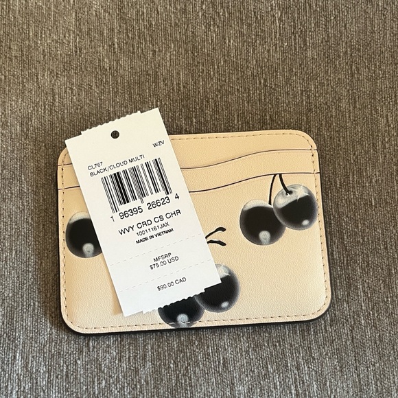 Cherry Print Card Holder - Picture 3 of 3